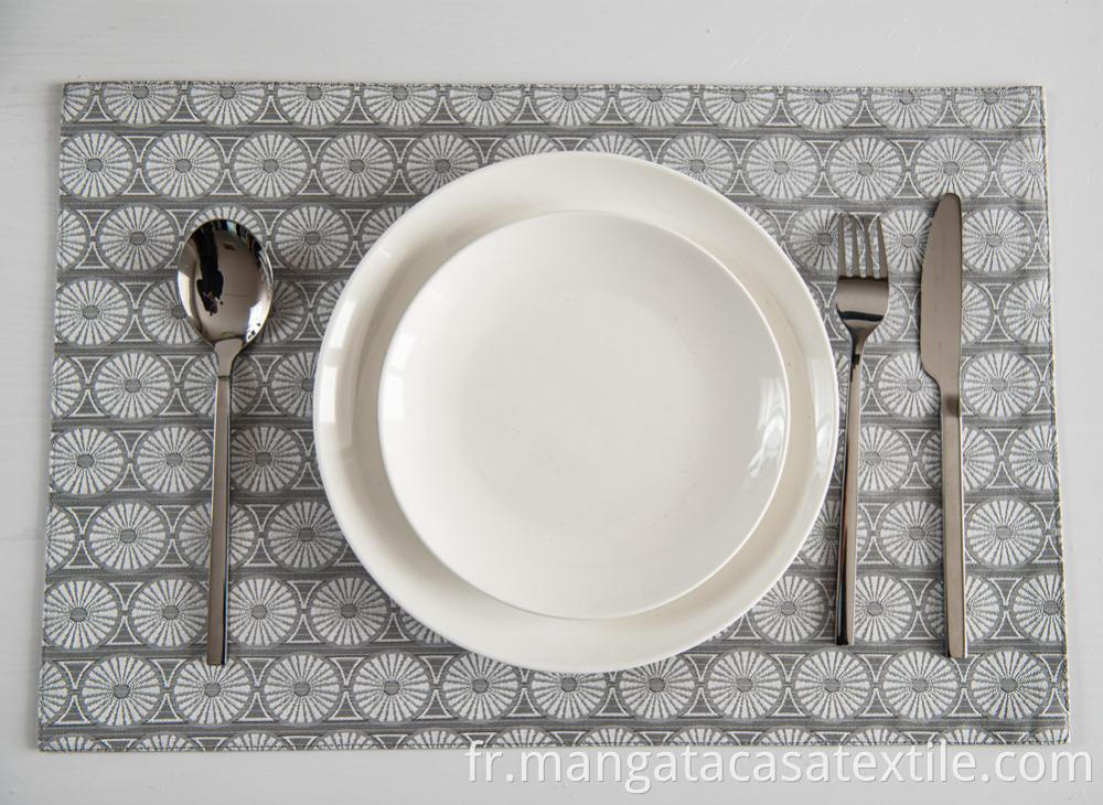 Grey Daisy Placemats
